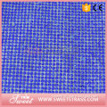 40X120cm sapphire rhinestone heat adhesive clothing patche